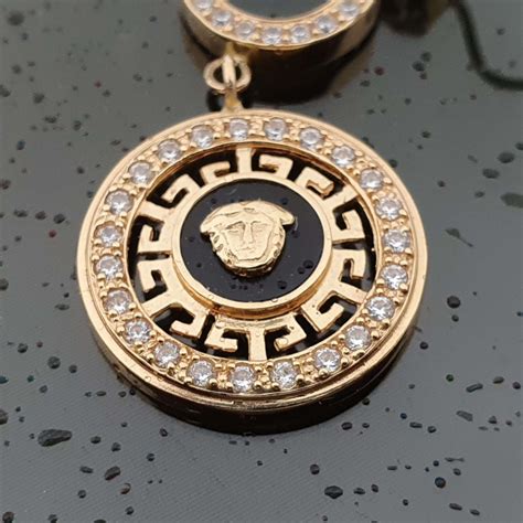 kolczyki versace|versace necklace.